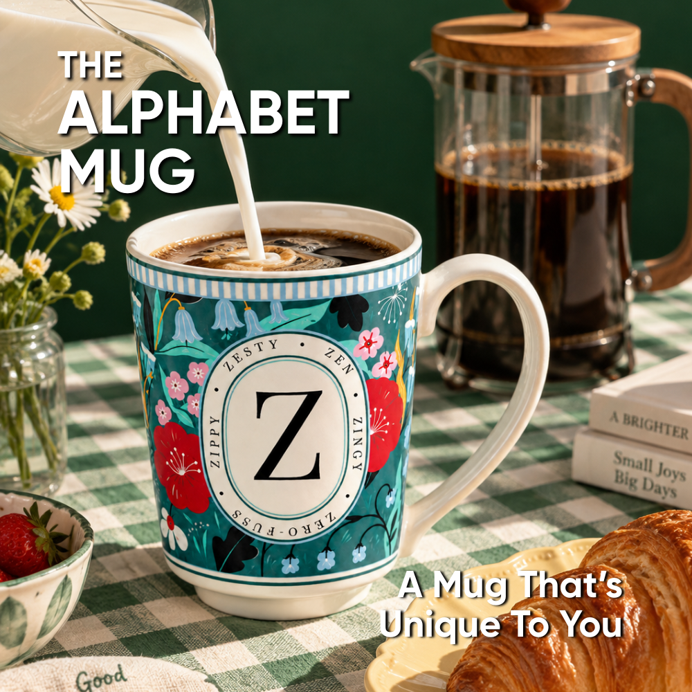 Z Ceramic Coffee Mug – 300 ML | Alphabet Collection