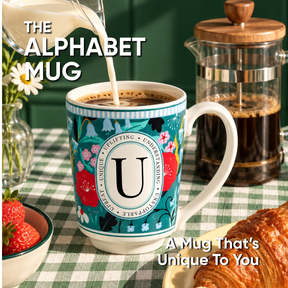 U Ceramic Coffee Mug – 300 ML | Alphabet Collection