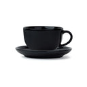 Large Ceramic Coffee Cup Saucer Set | 320ml | XL Cuppa Collection | Glossy Finish