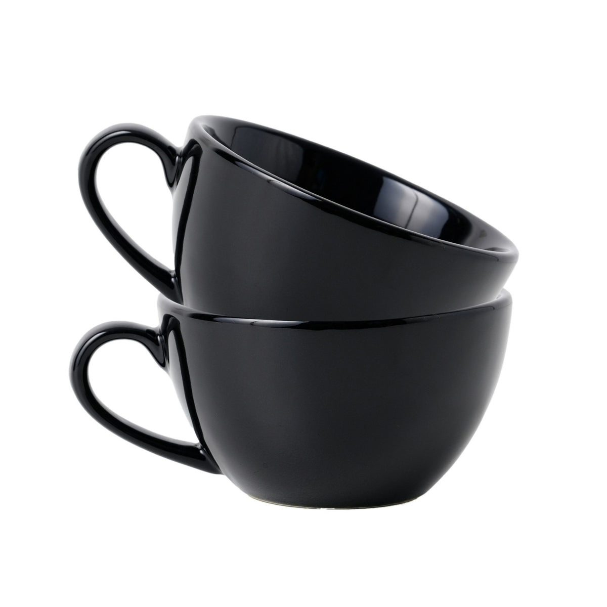 Black Cappuccino Cup Set of 2 | 250ml | Barista Collection