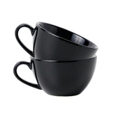Black Cappuccino Cup Set of 2 | 250ml | Barista Collection