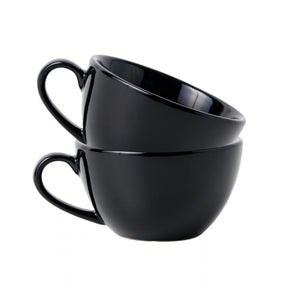 Black Cappuccino Cup Set of 2 | 250ml | Barista Collection