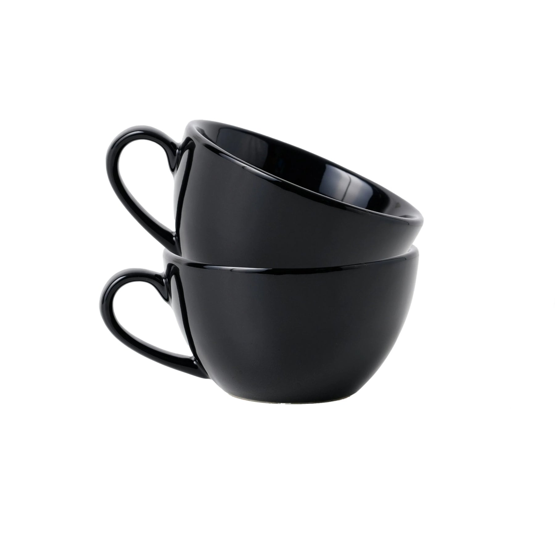 Black Cappuccino Cup Set of 2 | 250ml | Barista Collection