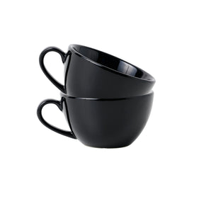 Black Cappuccino Cup Set of 2 | 250ml | Barista Collection