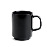 Black mug on a white background