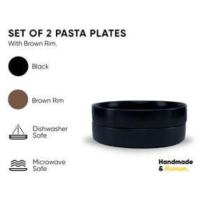 Stackable Ceramic Pasta Bowl Set of 2 – Hasami Collection