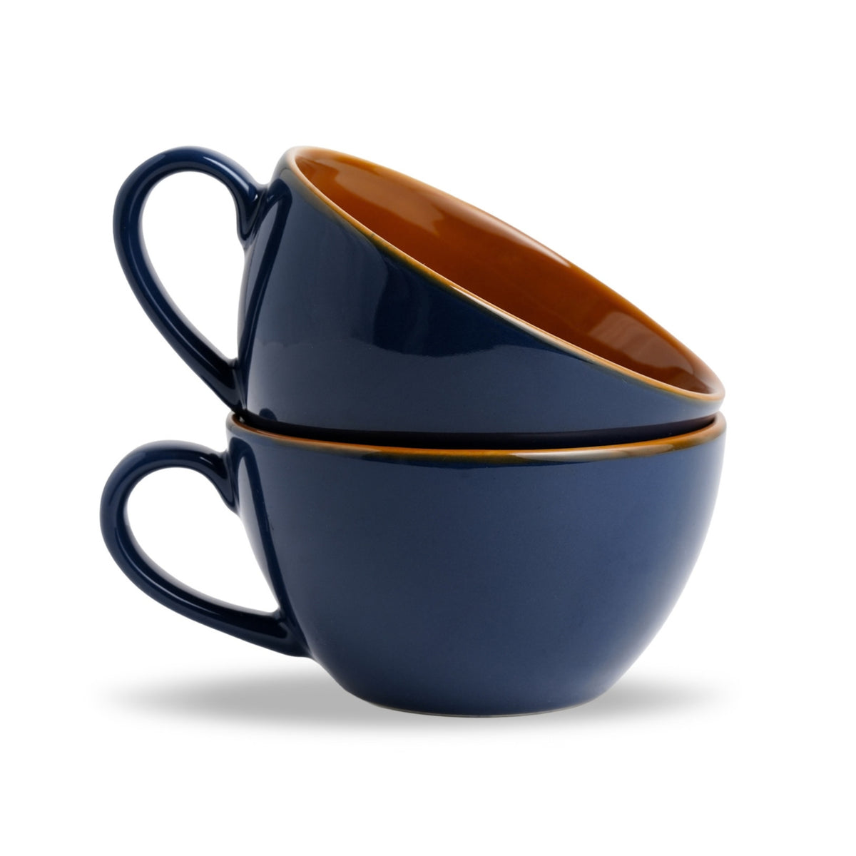 Navy Blue Cappuccino Cup of 2 | 250ml | Barista Collection