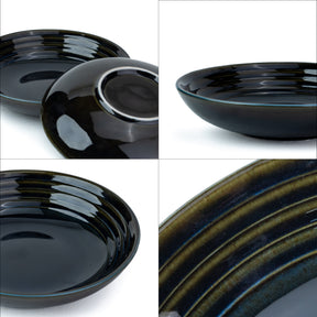 Ceramic Pasta Bowl Set of 2 – Self Reactive Collection Navy