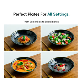 Ceramic Pasta Bowl Set of 2 – Self Reactive Collection Navy