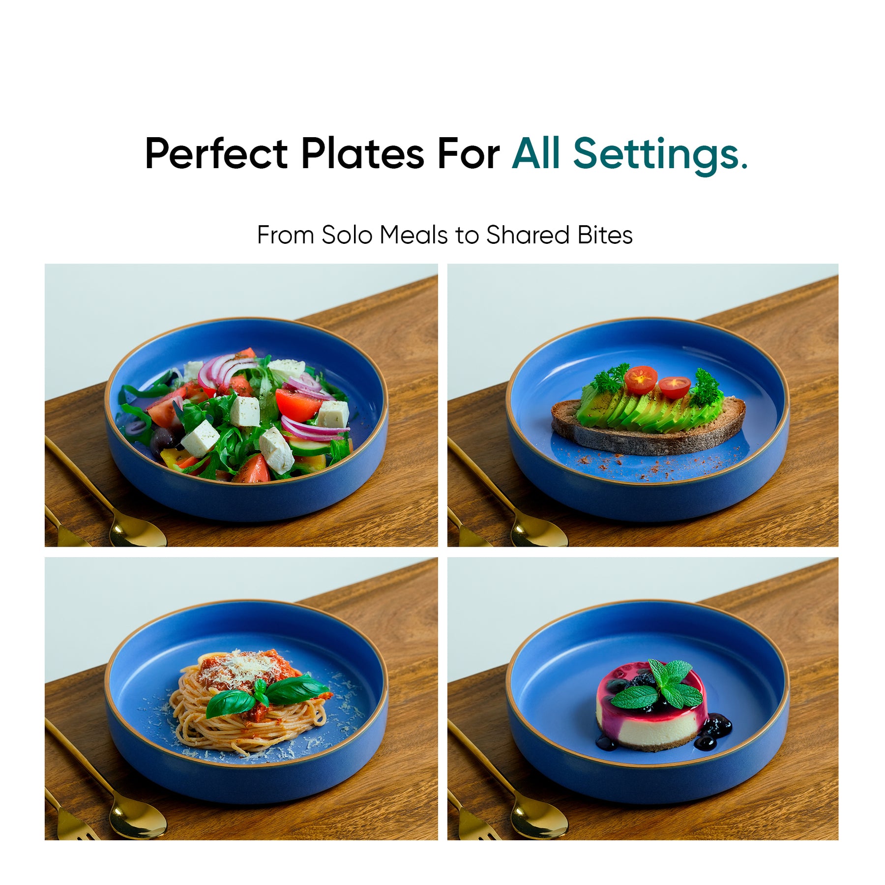 Stackable Ceramic Pasta Bowl Set of 2 Japandi Collection