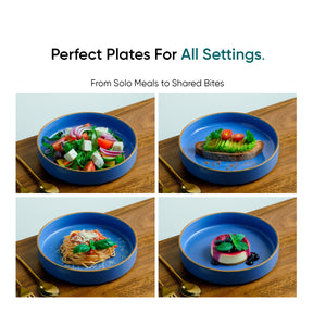 Stackable Ceramic Pasta Bowl Set of 2 Japandi Collection