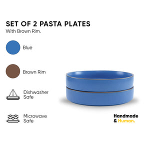 Stackable Ceramic Pasta Bowl Set of 2 – Hasami Collection