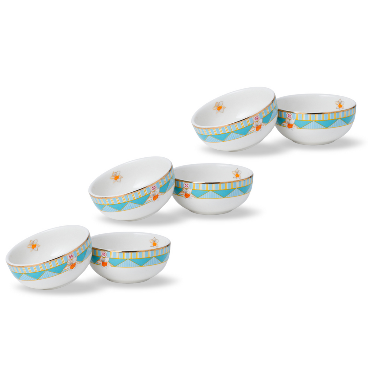 Ceramic Veg Bowls – Set of 6 – 180ml – Nargis