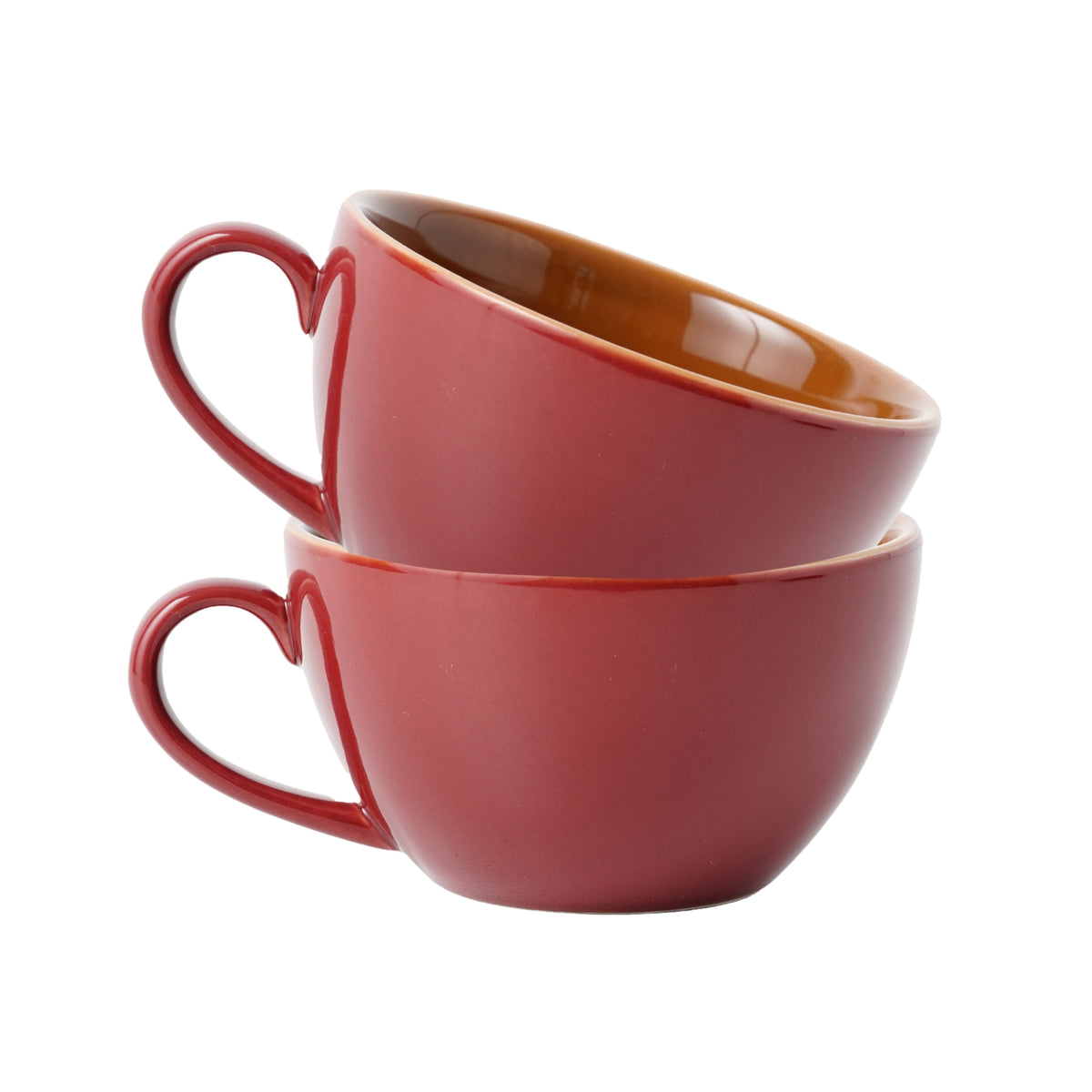 Burgundy Cappuccino Cup Set of 2 | 250ml | Barista Collection