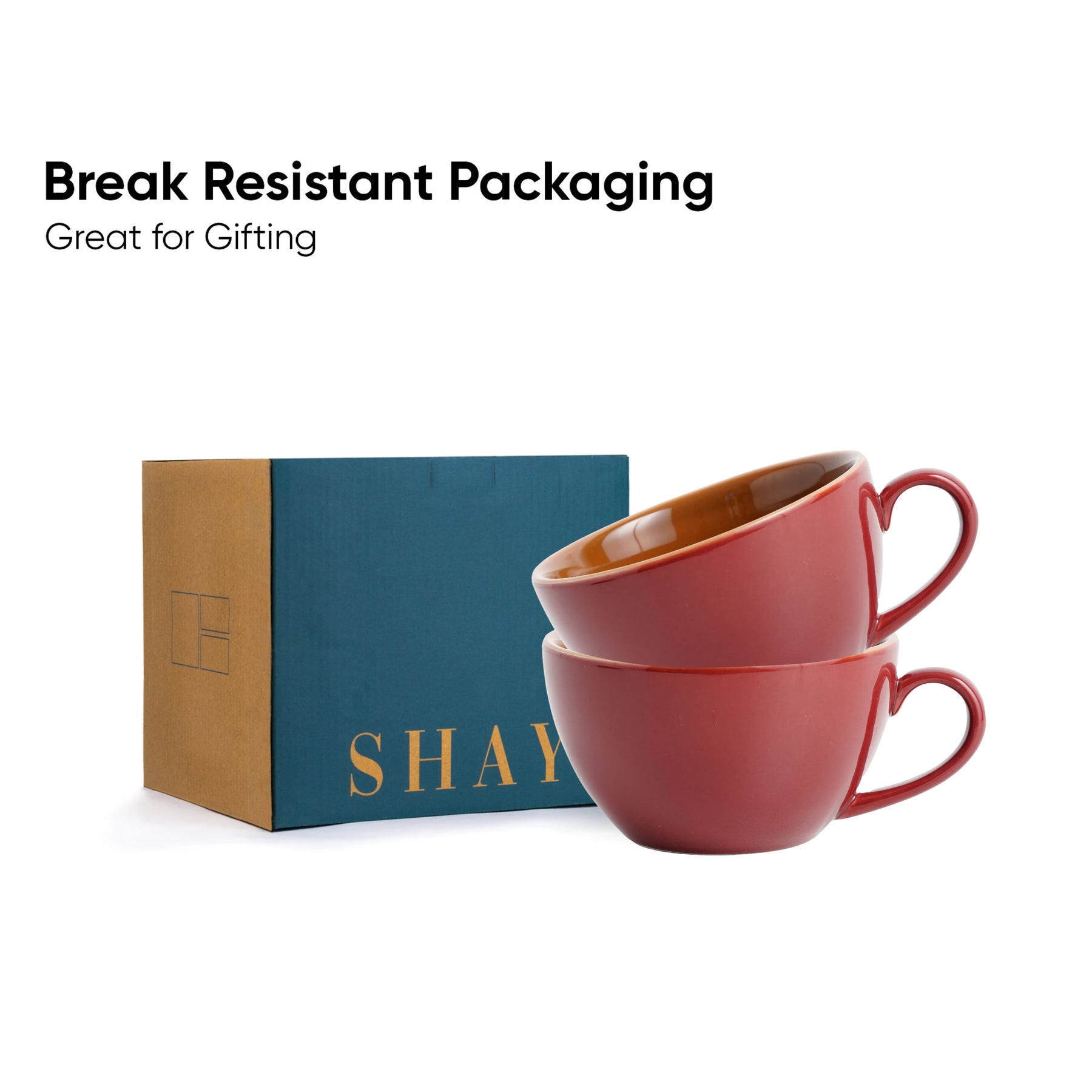 Burgundy Cappuccino Cup Set of 2 | 250ml | Barista Collection