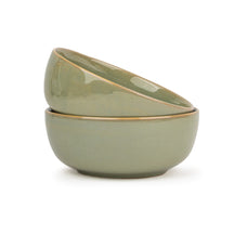 Ceramic Medium Bowl Set, 18cm, 2 Pieces | Glossy Finish | Stoneware Ceramic Serving Bowls