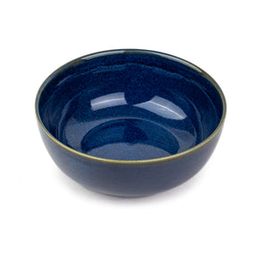 Large Ceramic Serving Bowl – Blue Green, 21cm | Reactive Glaze Finish