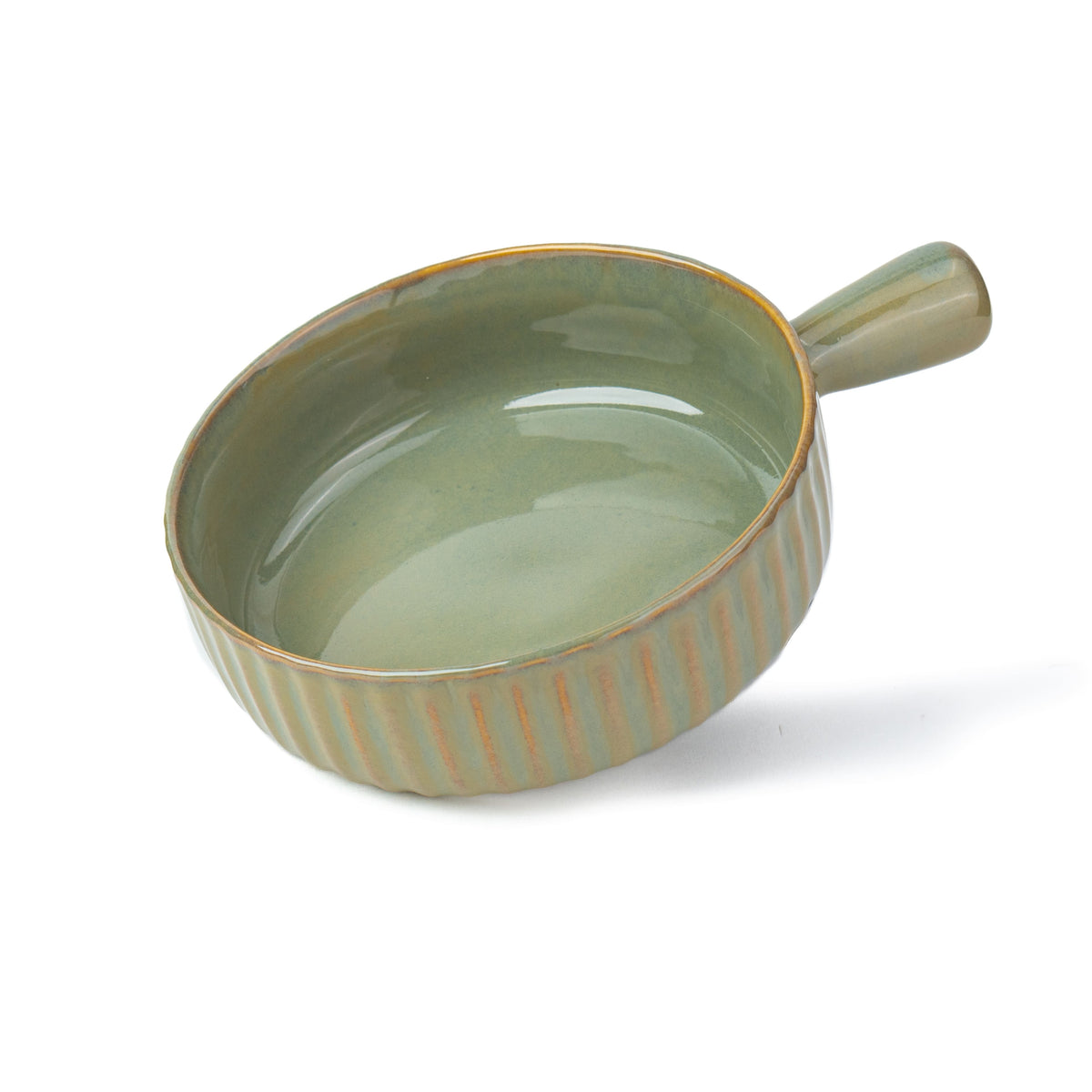 Ceramic Pasta Bowl with Handle | Self Reactive Collection | Serving Bowl