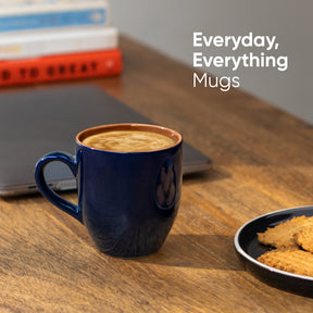 Ceramic Milk Mug Set 300ml | Glossy Finish | Everyday Ceramic Cups | Microwave Safe