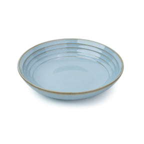 Ceramic Pasta Bowl 21cm – Musky Blue | Reactive Glaze Porcelain