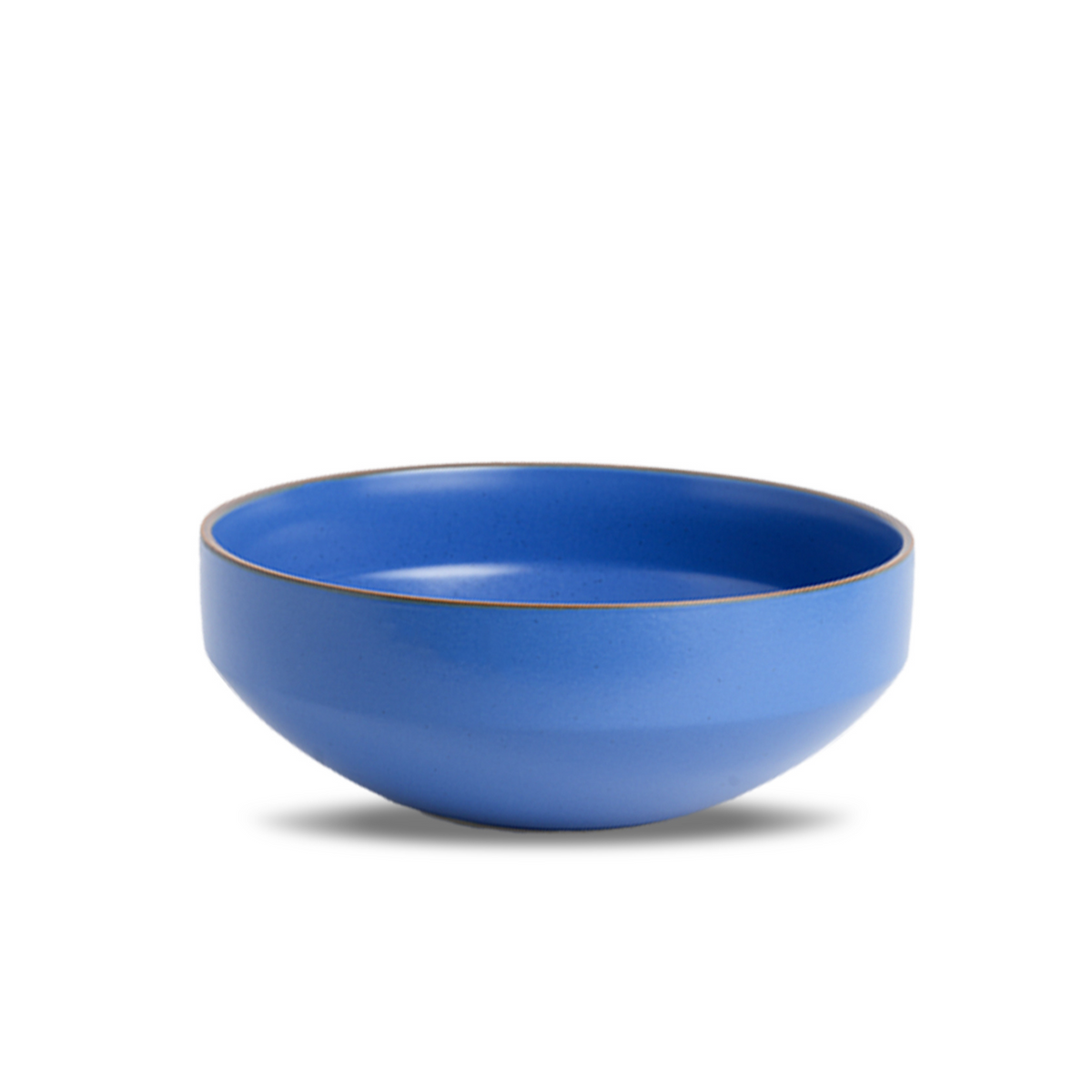 Ceramic Large Serving Bowl, 1500ml | Blue Matte Finish | Microwave Safe | Japandi Collection