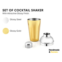 Stainless Steel Cocktail Shaker | 500ml | Built-in Strainer | Bar Tool