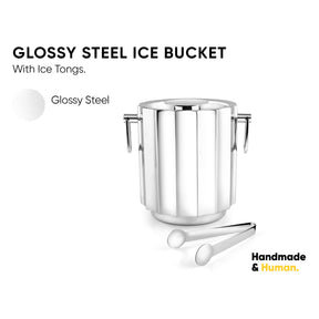 Designer Stainless Steel Ice Bucket | 1500ml | Double-Walled