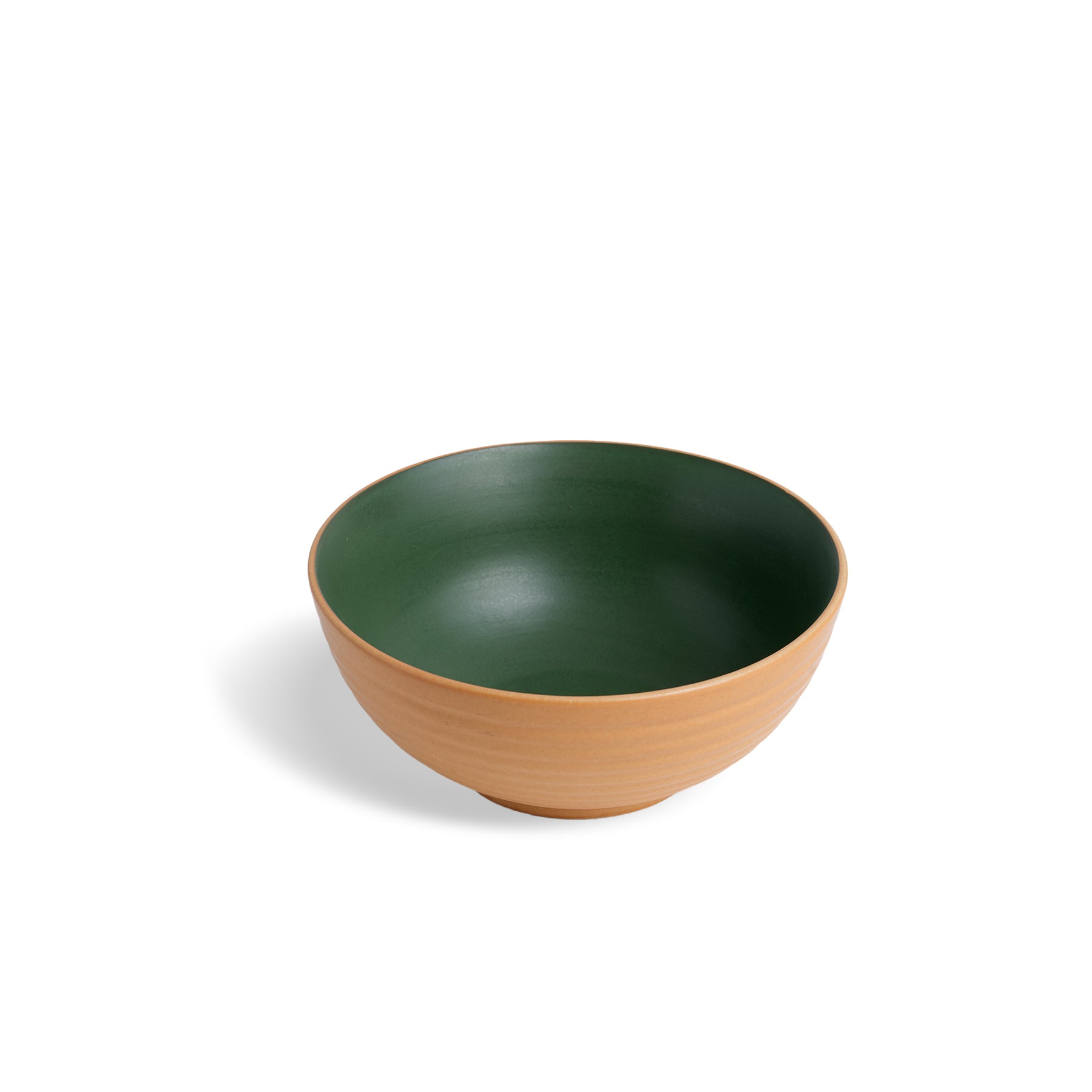 Large Ceramic Serving Bowl – Klay Green, 1500ml | Matte Finish