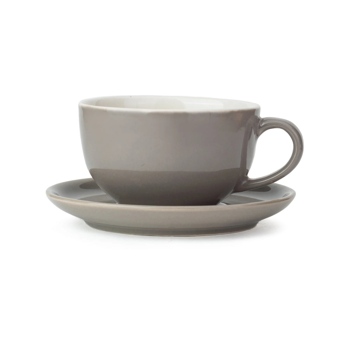 Large Ceramic Coffee Cup Saucer Set | 320ml | XL Cuppa Collection | Glossy Finish