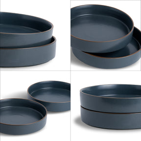 Stackable Ceramic Pasta Bowl Set of 2 Japandi Collection