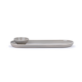 Large Oblong Ceramic Serving Platter – Grey | Modern Series | Big Serving Plate