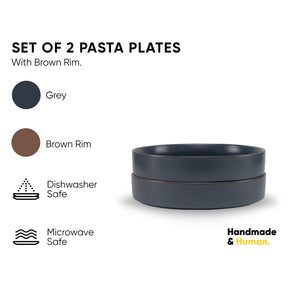 Stackable Ceramic Pasta Bowl Set of 2 – Hasami Collection