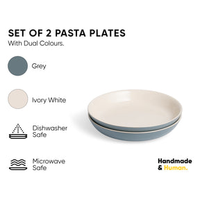 Ceramic Salad Plate | Slow Collection | Set of 2 Grey