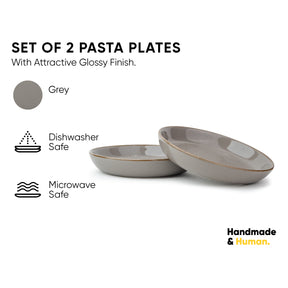 Ceramic Pasta Bowl Set of 2 – Speckle Collection