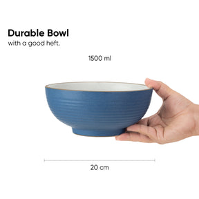 Ceramic Serving Bowl, 1500ml, 1 Pc | Japandi Collection | Large Size