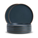 Ceramic Dinner Plates Set, 6 Pieces | Japandi Series Grey