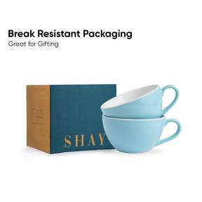 Sky Blue Cappuccino Cup Set of 2 | 250ml | Barista Collection