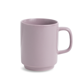 Purple mug on a white background