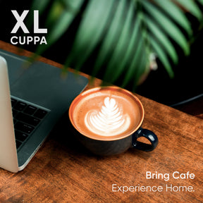 Large Ceramic Midnight Blue Coffee Cup Set of 2 | 320ml | XL Cuppa Collection