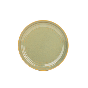 Ceramic Quarter Plate – Pista Green | Reactive Glaze Finish