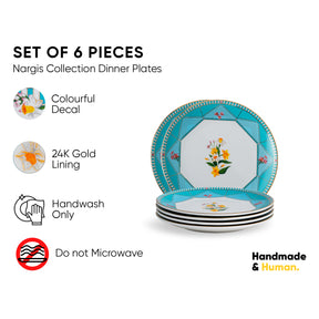 Ceramic Dinner Plates – Set of 6 – Nargis