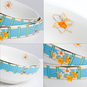 Ceramic Medium Serving Bowls Set of 2 Pieces | Nargis Collection |  18 cm