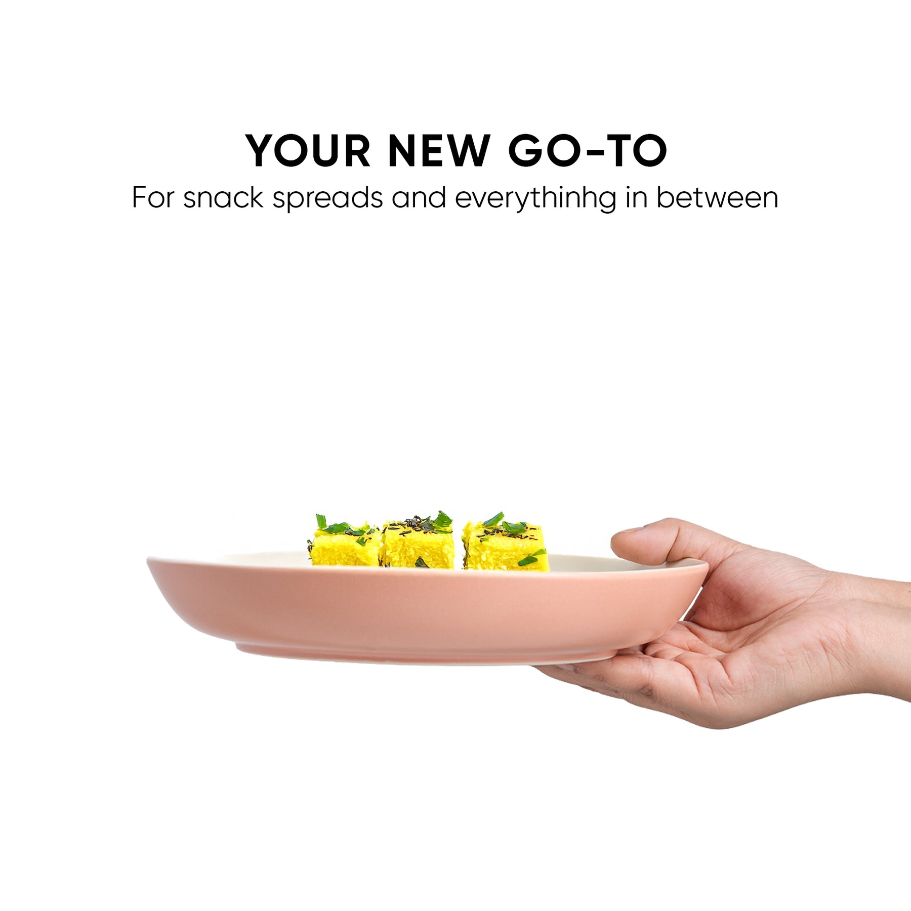 Stoneware Salad Plate Set – 22cm | Set of 2 | Pink Ivory