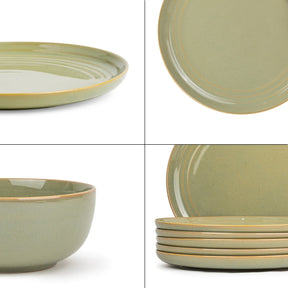 Ceramic Dinner Set | Flow Collection | 12 Pieces | Pista