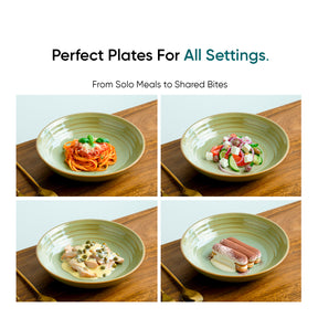 Ceramic Pasta Bowl Set of 2 Pista Self Reactive Collection