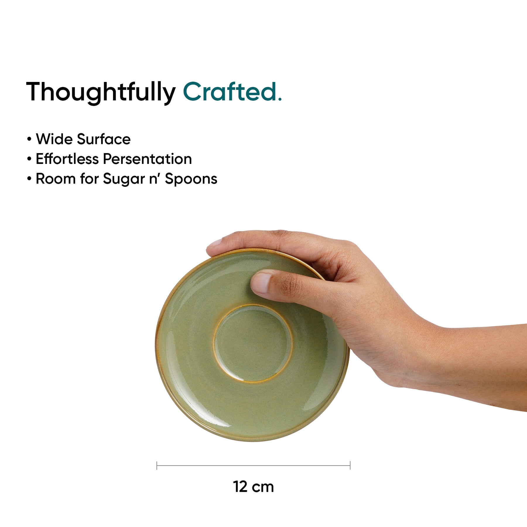 Ceramic Espresso Cup  Saucer Set | Set of 2 | 100ml