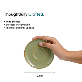 Ceramic Espresso Cup  Saucer Set | Set of 2 | 100ml