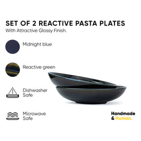 Ceramic Pasta Bowl Set of 2 – Self Reactive Collection