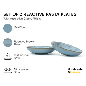 Ceramic Pasta Bowl Set of 2 – Self Reactive Collection