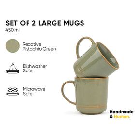 Large Ceramic Coffee Mug | 400ml | Self Reactive Collection | Glossy